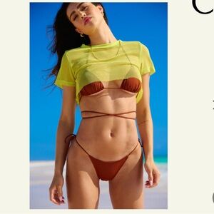 Tropic of C Praia Bikini Set in Coffee Bean | Size S
